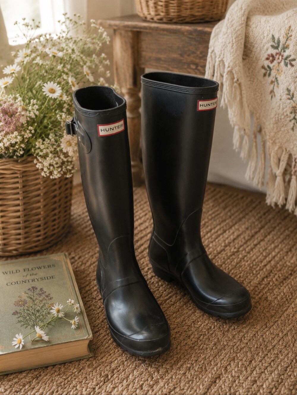 Dark Navy Hunter Wellington Rain boot size 10